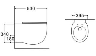 Подвесной унитаз Aquatek Альтаир AQ1980-00 безободковый с легкосъемным сиденьем Soft Close